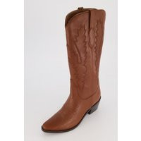 Leder-Cowboystiefel, 3 XL-Schaft, Stickerei, Weite H | Happy Size - DE
