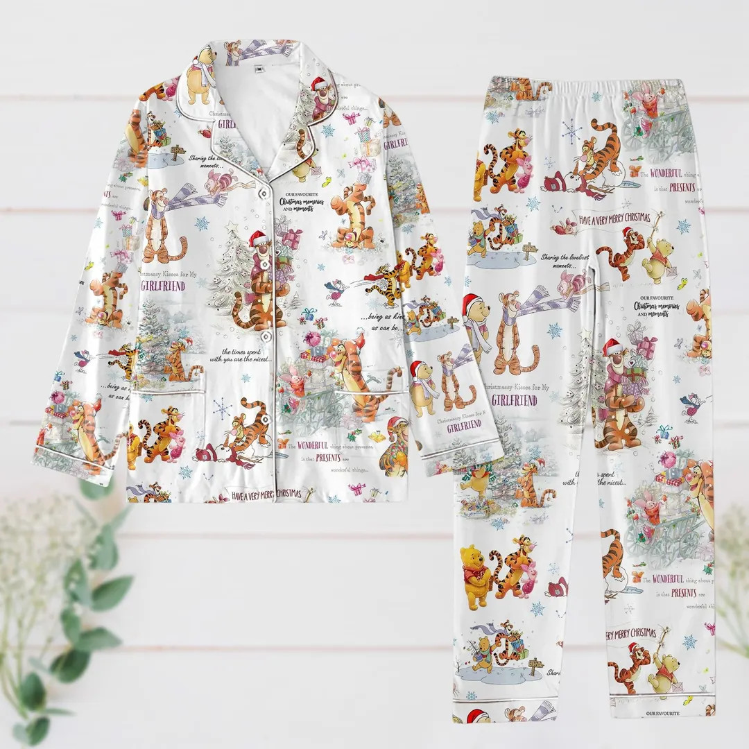 Christmas Tigger Winnie the Pooh Pajamas Set, Pooh and Friends Shirt, Magic Kingdom Merch, Cartoo... | Etsy (US)