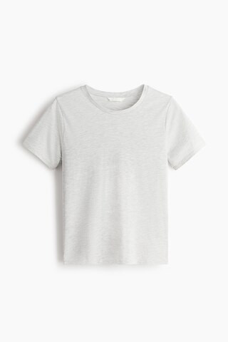 H & M - Cotton T-Shirt - Light Gray Melange | H&M (US + CA)