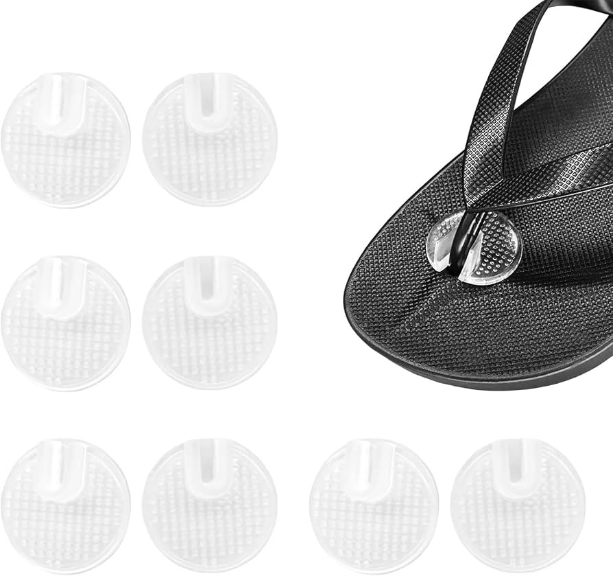 4 Pairs Silicone Thong Sandal Toe Protectors,Soft Flip Flop Gel Cushions Pad,Toe Guards Cushions,... | Amazon (UK)