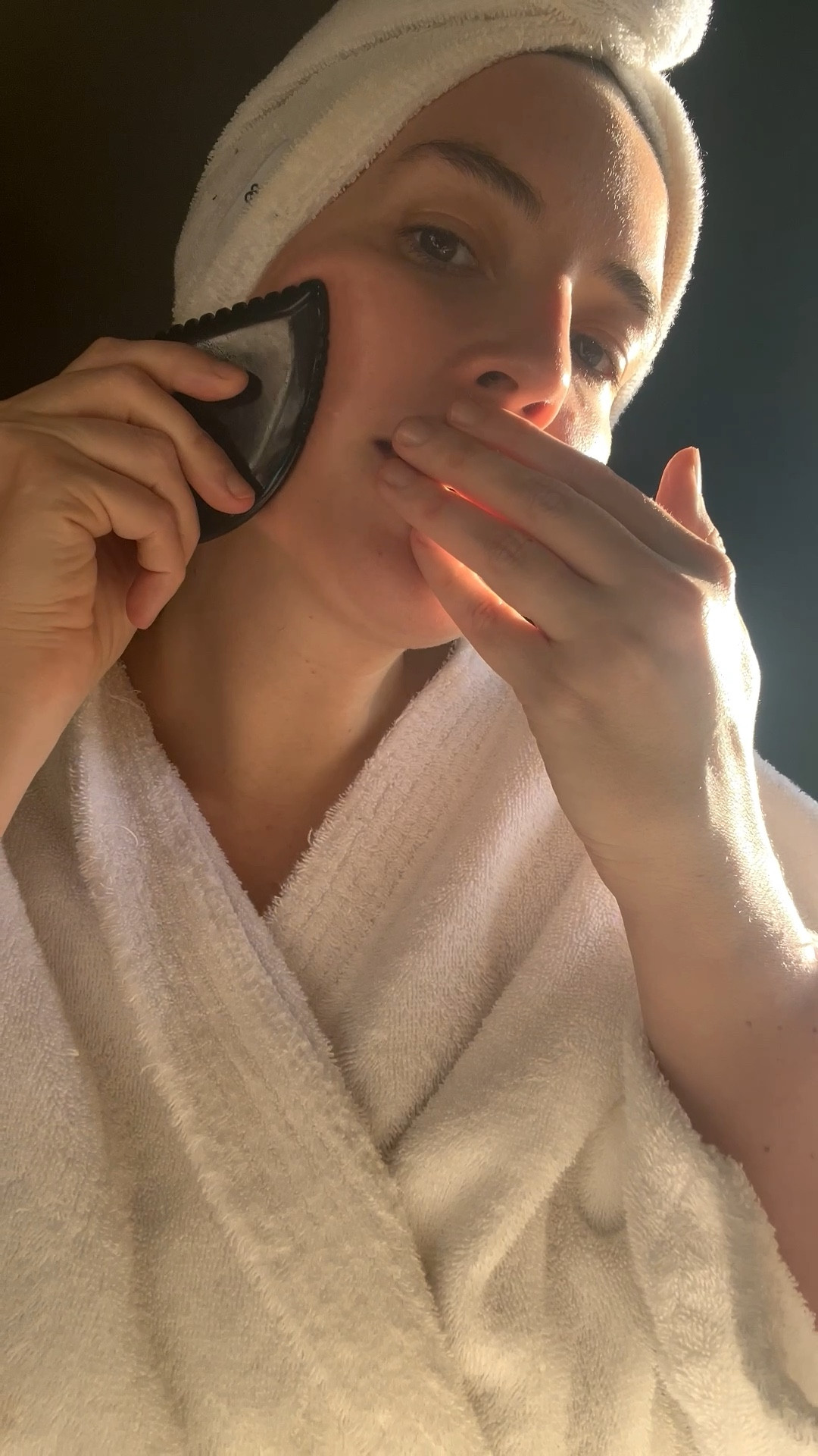 Trust me. Gua Sha is the best skincare tool for lifting, draining, and smoothing fine lines and wrinkles. I like to use it with a nontoxic facial oil from Root Pretty called Beauty Sleep, but I’ll link some similar ones . #guasha #skincare #nontxoicskincare #selfcare

#LTKgrwm #LTKBeauty