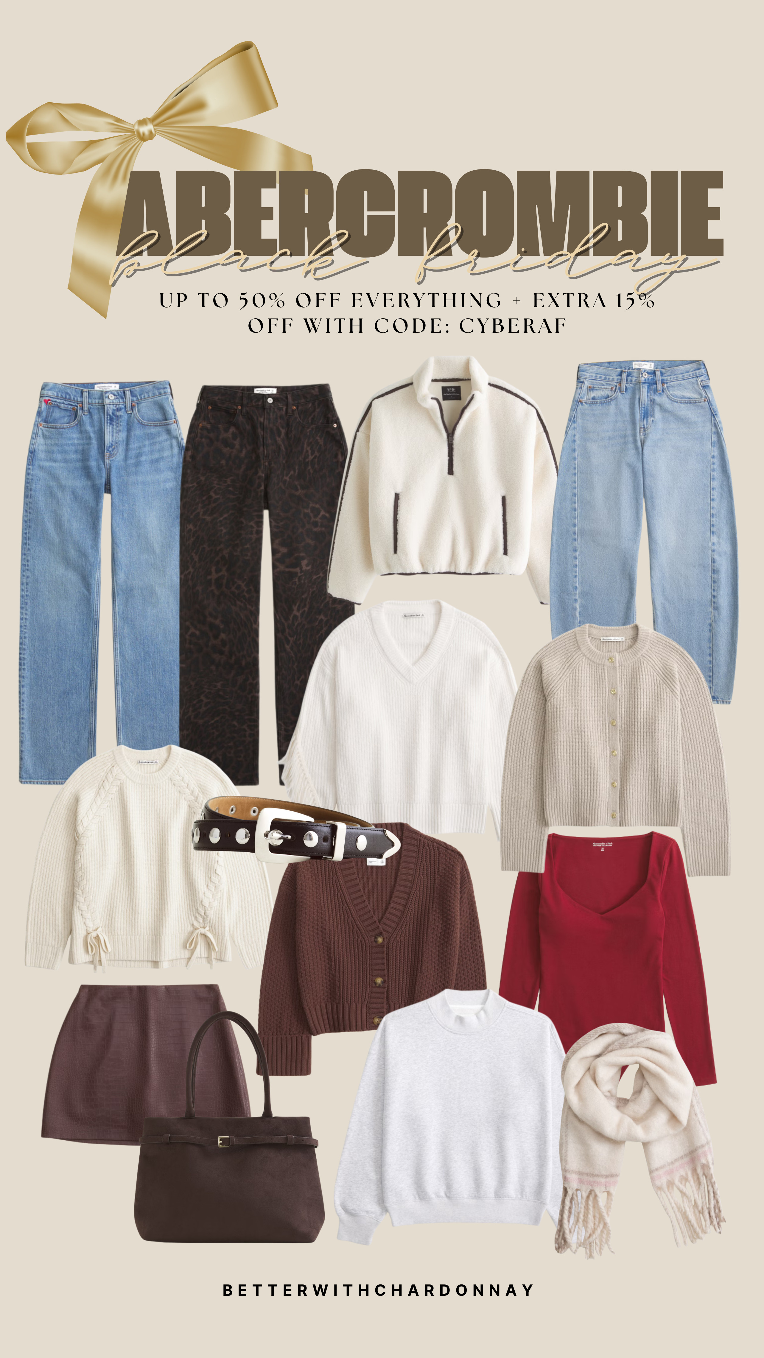 Abercrombie black friday sale! up to 50% off everything + an extra 15% off with code CYBERAF

abercrombie, on sale, black friday sales 

 #LTKHoliday #LTKSeasonal #LTKFindsUnder50