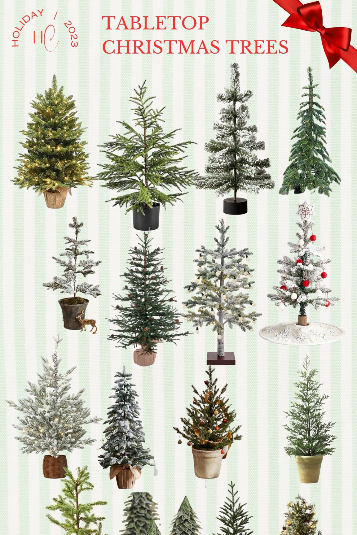 I love a good tabletop Christmas tree! They are really cute throughout your home or if you aren’t working with a lot of space! Here are some of my favorites. 

Tabletop Tree / Tabletop Christmas trees / Christmas tree / Target holiday / Home Depot Christmas tree / King of Christmas trees / Pre-lit Christmas trees / Wayfair Christmas trees / Target Christmas trees / Pottery Barn Christmas trees / Crate and Barrel holiday / Terrain holiday decor / Amazon Christmas Trees / Holiday Decor / Christmas Decor / Holiday Accents / Christmas Accents / Flocked Christmas trees / Prelit Christmas tree / Snowy Christmas tree

#LTKHoliday #LTKSeasonal #LTKhome
