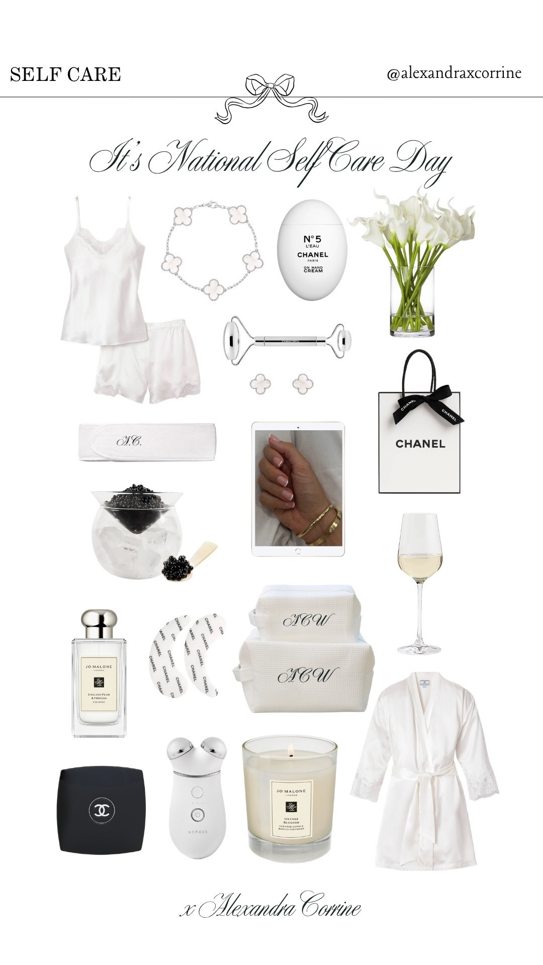 POV: It’s officially national self care day 🦢🤍

Self care Sunday, self care and beauty essentials, chic elegant aesthetic, skincare, body care, nails

#LTKselfcare #LTKBeauty