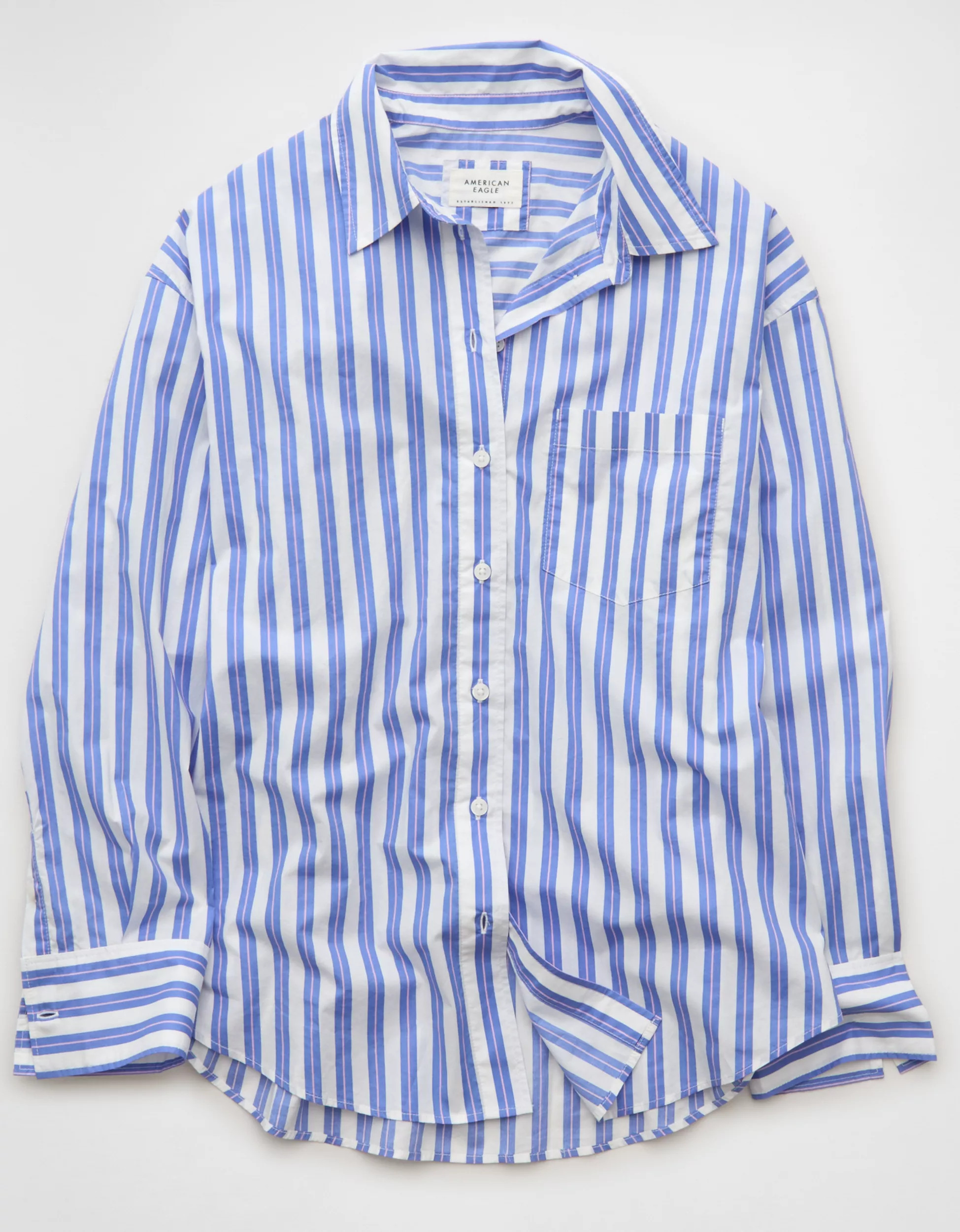 AE Poplin Shirt | American Eagle Outfitters (US & CA)