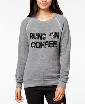 Bow & Drape Runs On Coffee Graphic Sweatshirt | Macys (US)