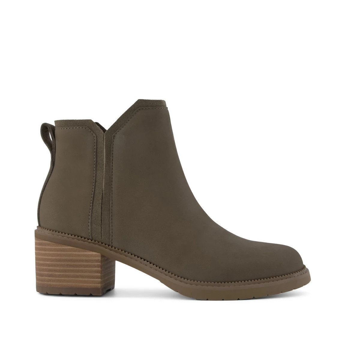 Hailey Olive Water Resistant Leather Boot | Toms EMEA