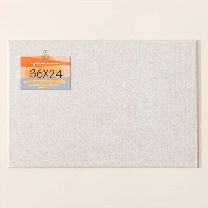 Thickened Bulletin Board - 36 x 24 Inches, Decorative Felt Board Pin Board for Wall - 3' x 2' Fol... | Amazon (US)