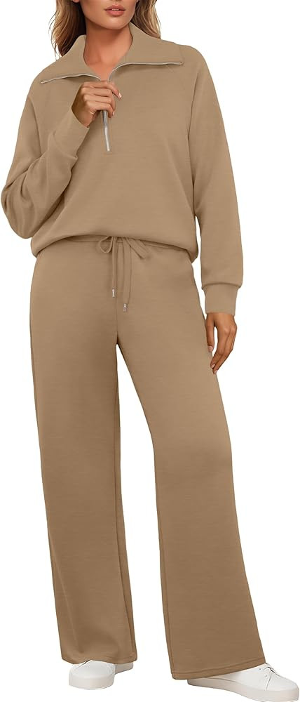 GRECERELLE Tracksuit Womens Full Set Autumn Lounge Wear Sets for Women Activewear Two Piece Outfi... | Amazon (UK)