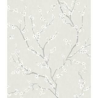 York Wallcoverings Pearl Cherry Blossom Peel and Stick Wallpaper (Covers 28.18 sq. ft.) RMK11271W... | The Home Depot