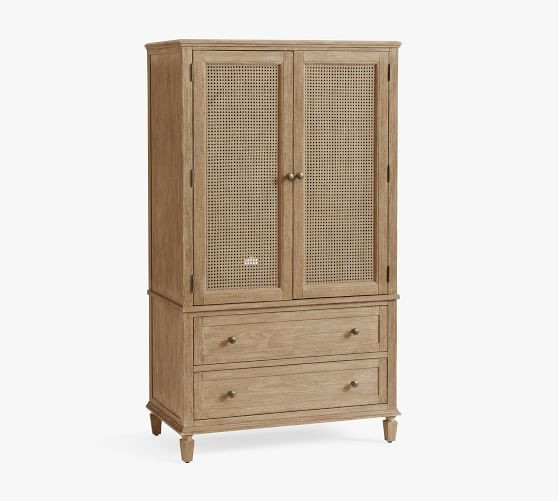Sausalito Cane Armoire (40") | Pottery Barn (US)