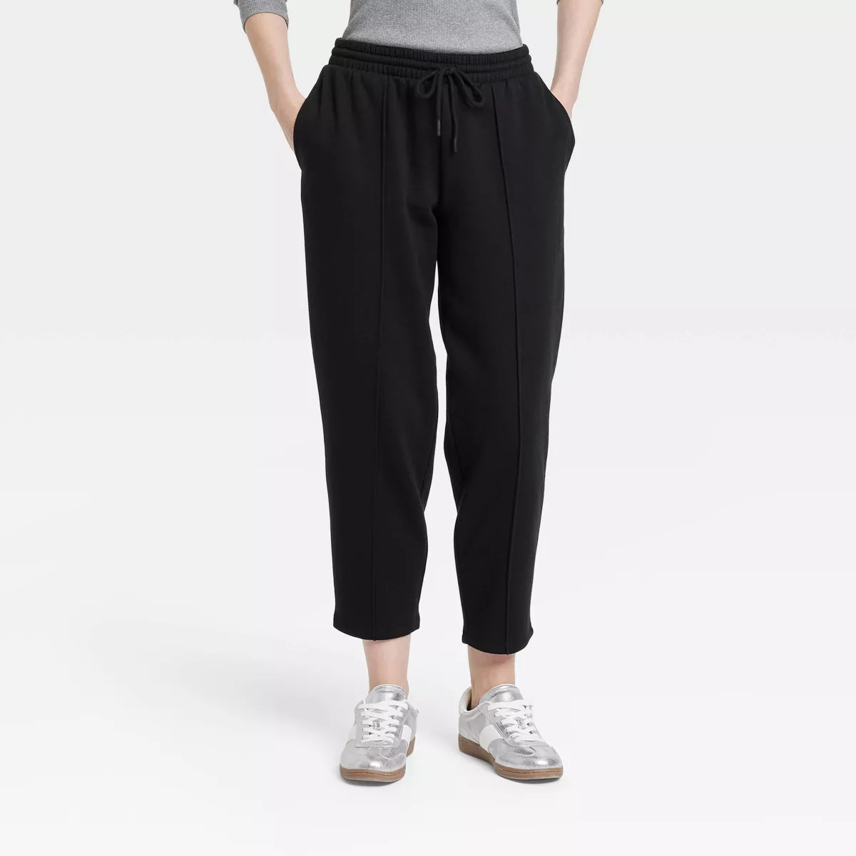 Women's Leisure Studio Mid-Rise Barrel Leg Sweatpants - Universal Thread™ Black S | Target