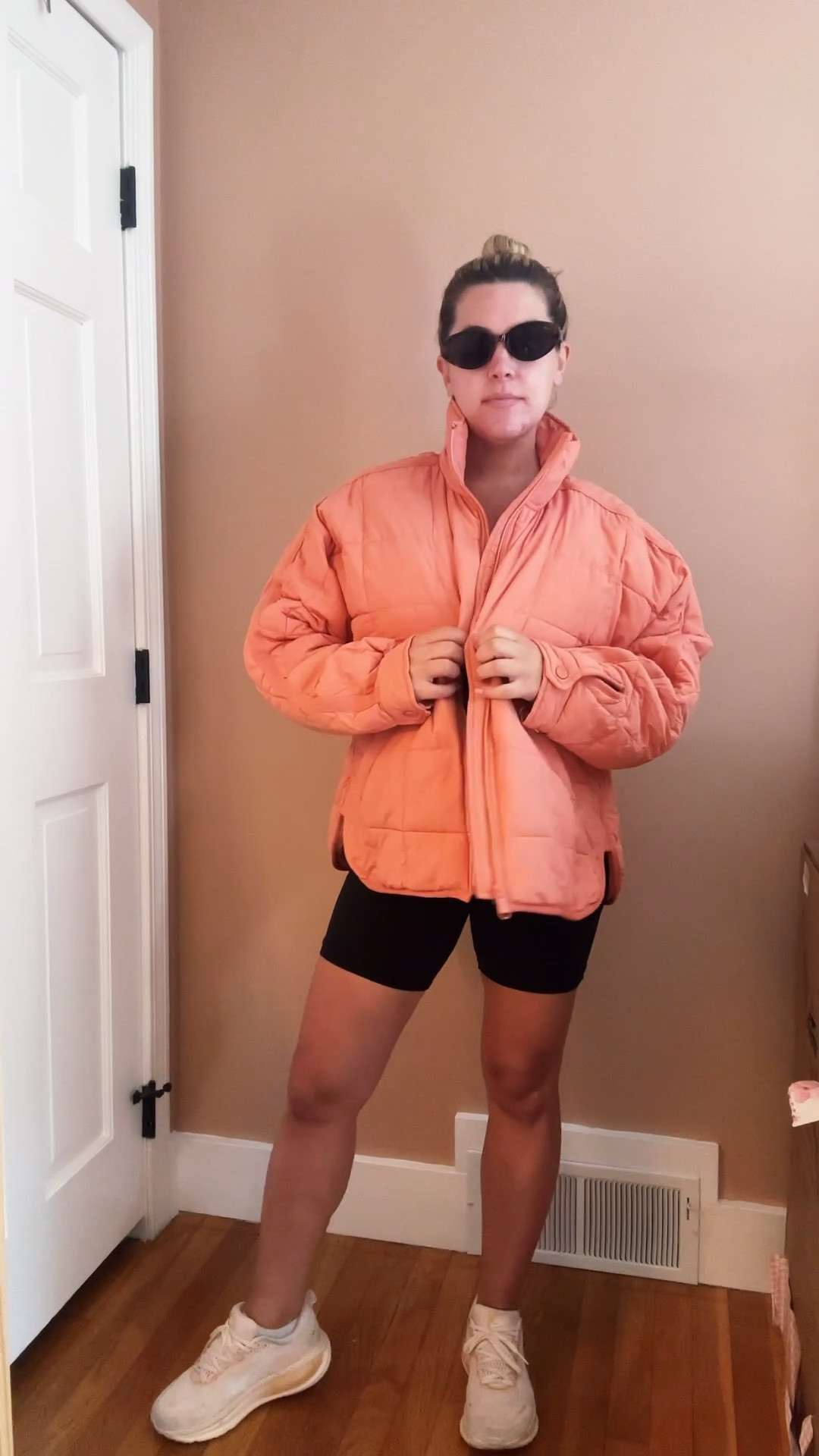 Free People Fall Jacket, activewear, water resistant now on sale in this gorgeous peach color!

#LTKootd #LTKBump #LTKSaleAlert