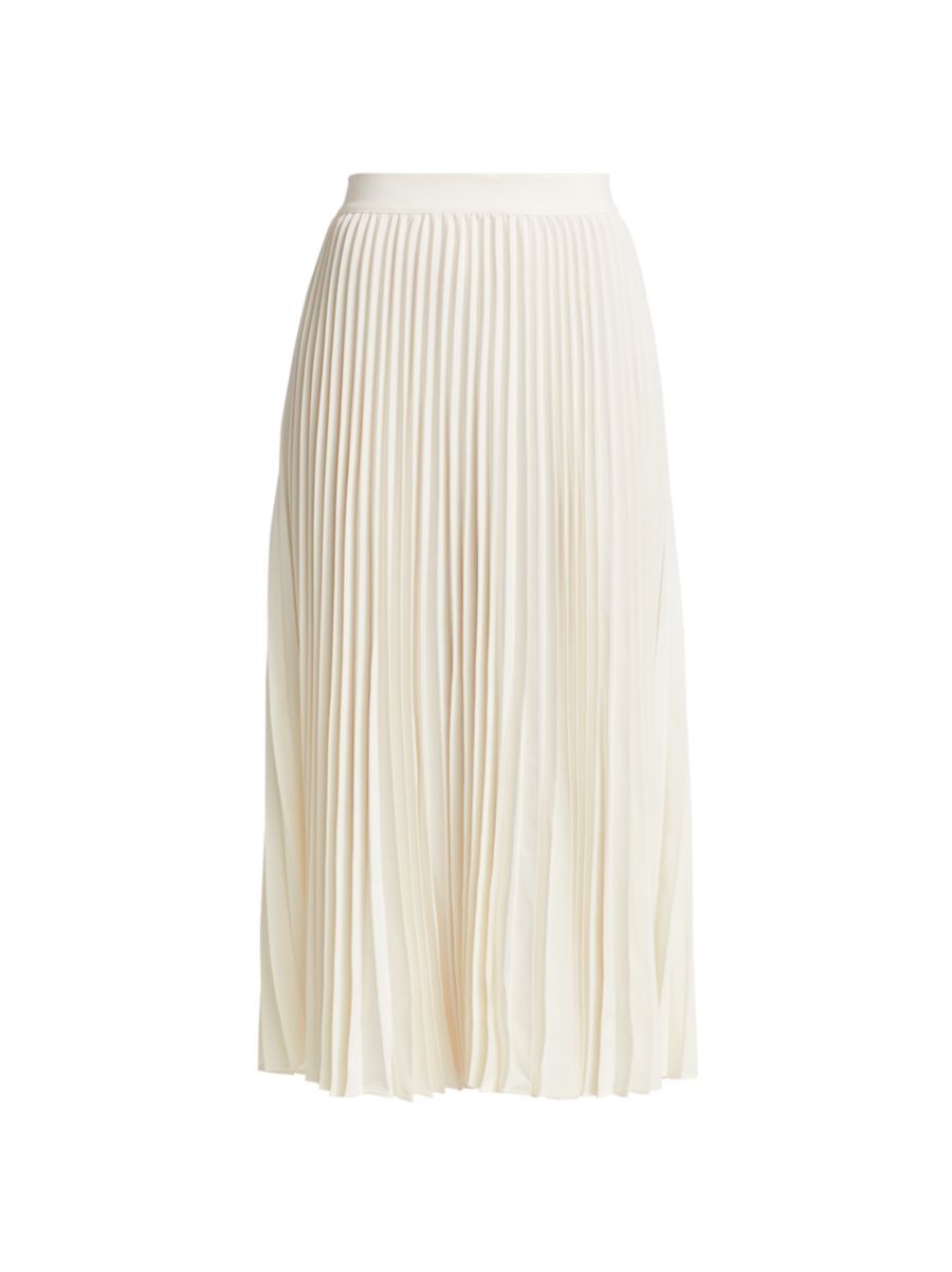 Co Essentials Elastic-Waist Pleated Skirt | Saks Fifth Avenue