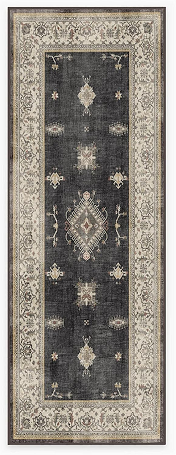 Ruggable – Verena Dark Wood – Machine Washable Runner Rug – Pet & Child Friendly – Stain ... | Amazon (US)