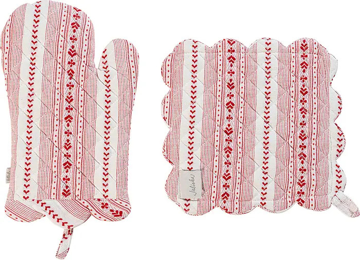 Villa Stripe Oven Mitt & Potholder Set | Nordstrom
