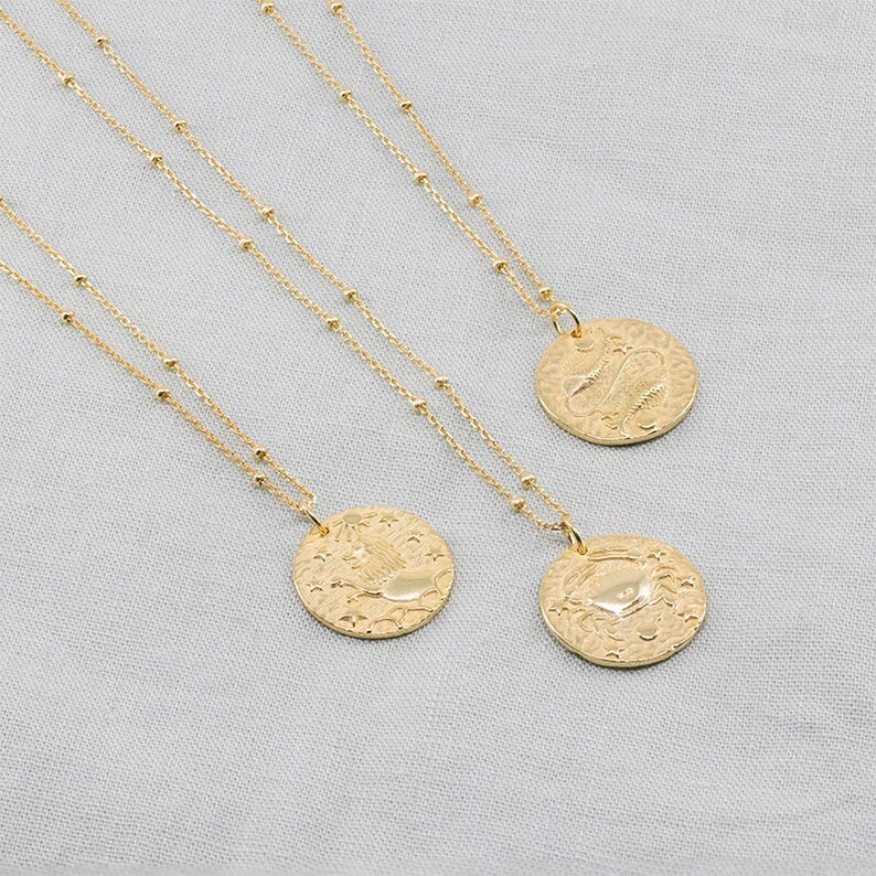 Pisces necklace zodiac pendant zodiac sign necklace minimal | Etsy | Etsy (US)
