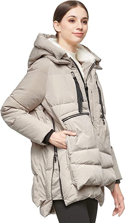 Amazon.com: Orolay Women's Thickened Down Jacket Beige Xs : Clothing, Shoes & Jewelry | Amazon (US)