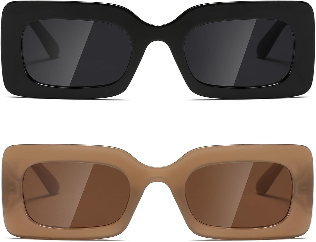 Sunglasses womens trendy Men Square Multicolor Shades | Amazon (US)