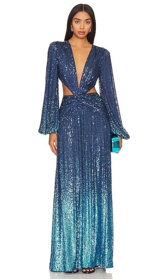 X Alessandra Ambrioso Ombre Sequin Gown in High Tide | Revolve Clothing (Global)