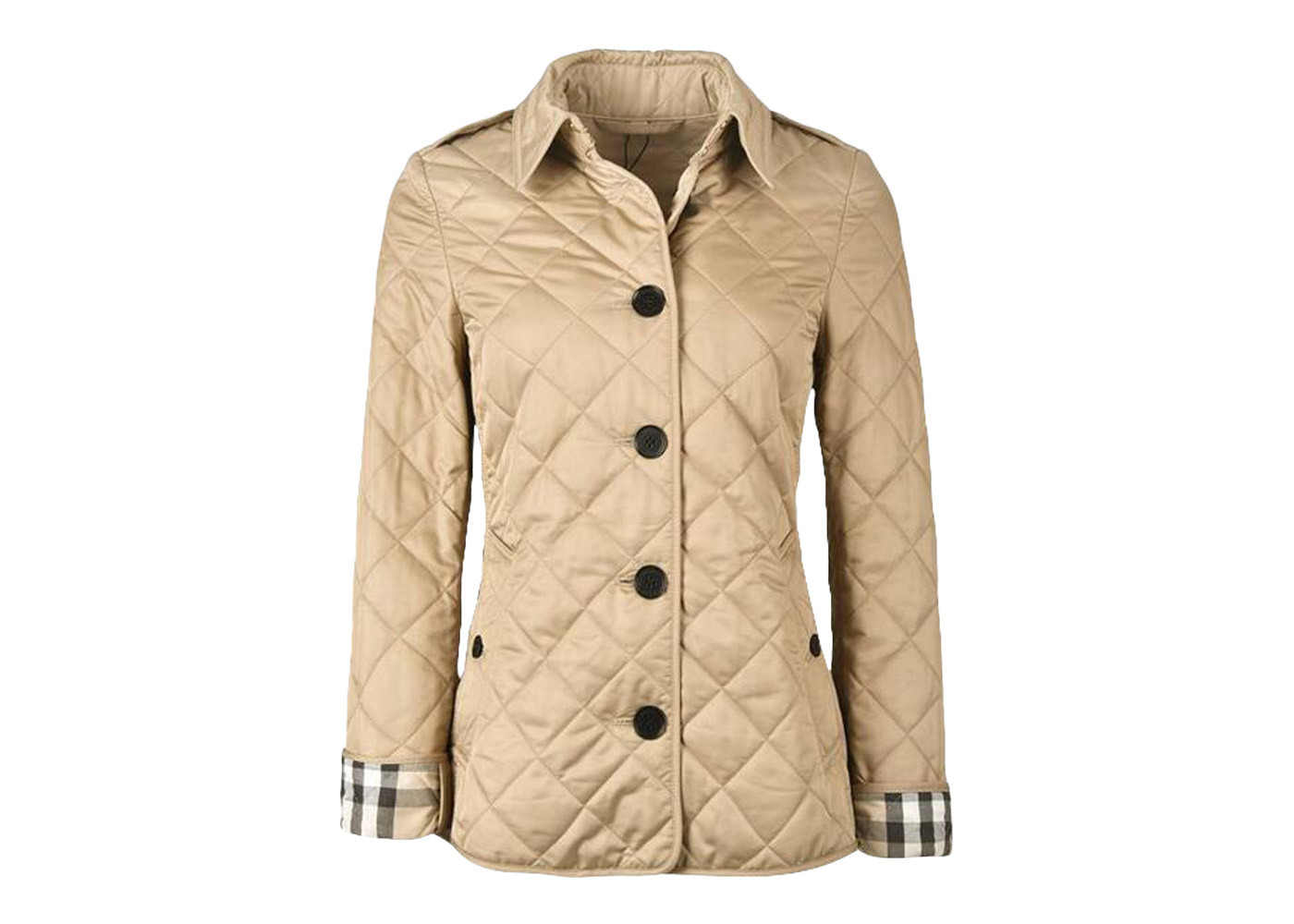 Women's Burberry Diamond Quilted Jacket in Beige | StockX