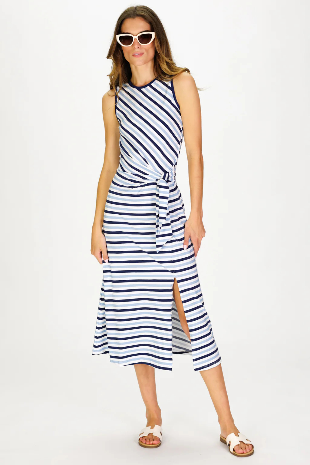 Aster Dress in Horizon Stripe | Duffield Lane
