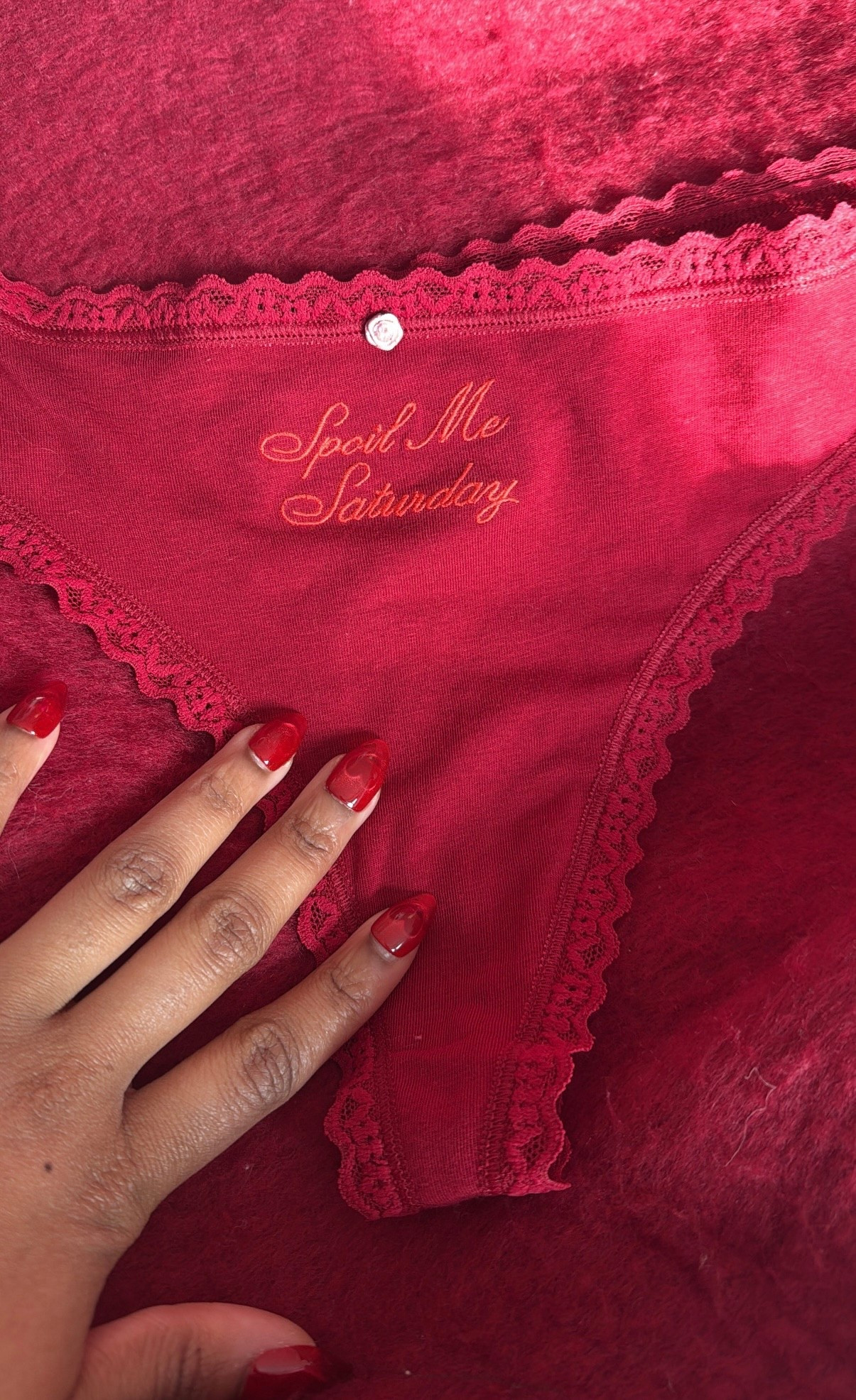 Spoiling myself is my favorite hobby #embroideredunderwear #valentinesdaygifts

#LTKValentine