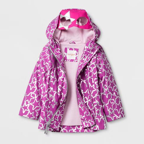 Toddler Girls' Rain Jacket Cat & Jack™ - Star Print | Target