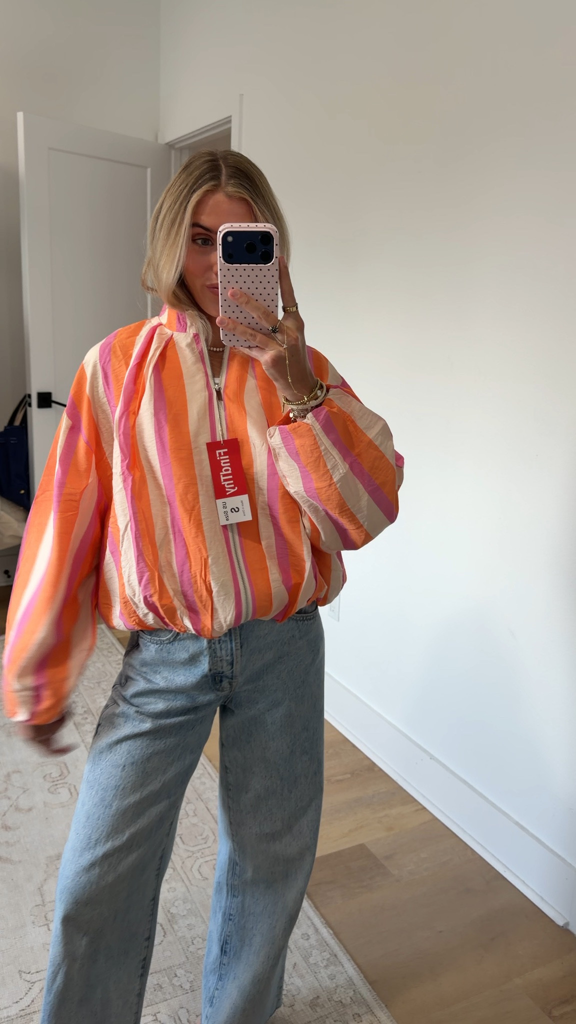 Amazon size small Women’s Striped Bomber Jacket Long Sleeve Band Collar Shacket

#LTKootd #LTKSaleAlert #LTKSeasonal