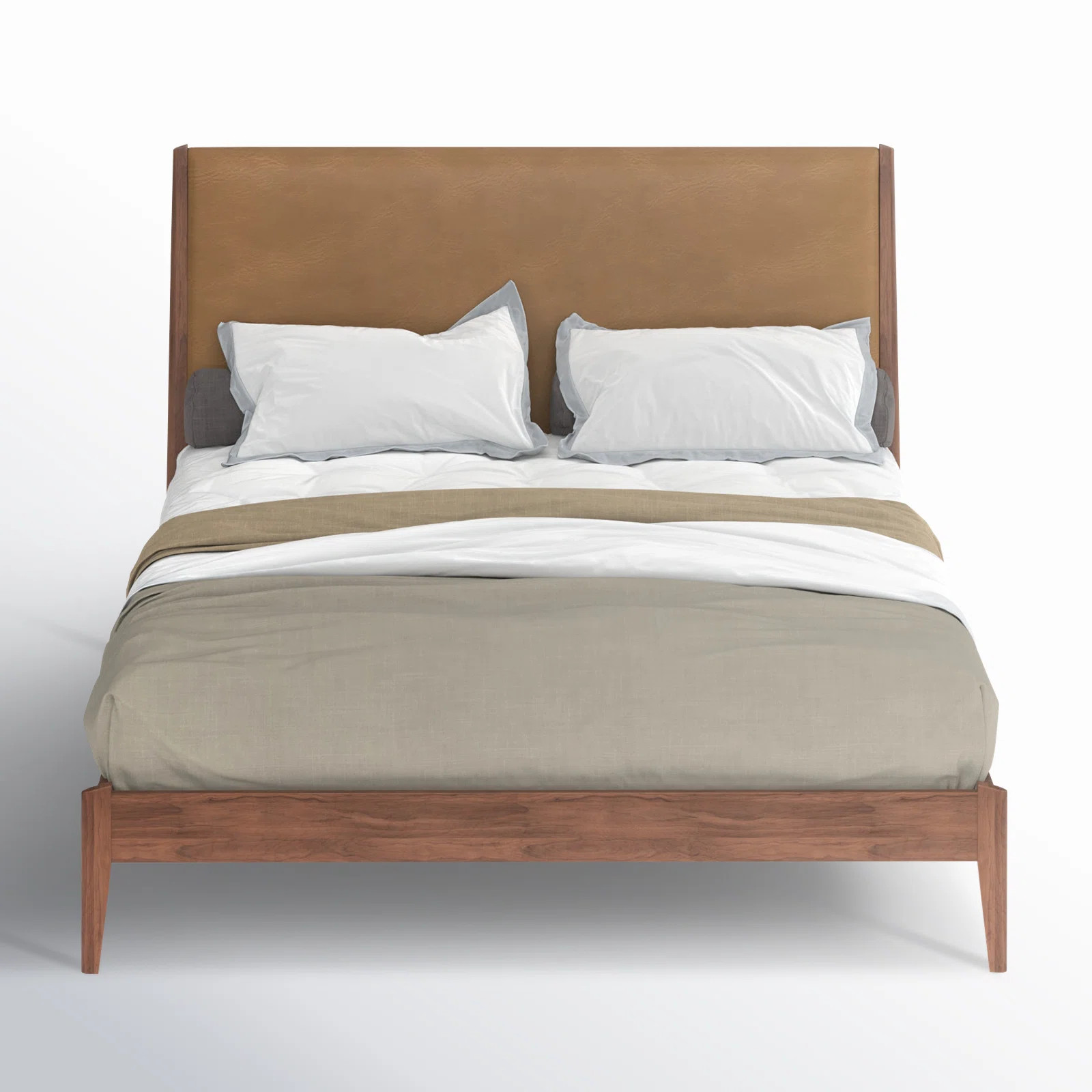 Garbo Vegan Leather Platform Bed | Wayfair North America