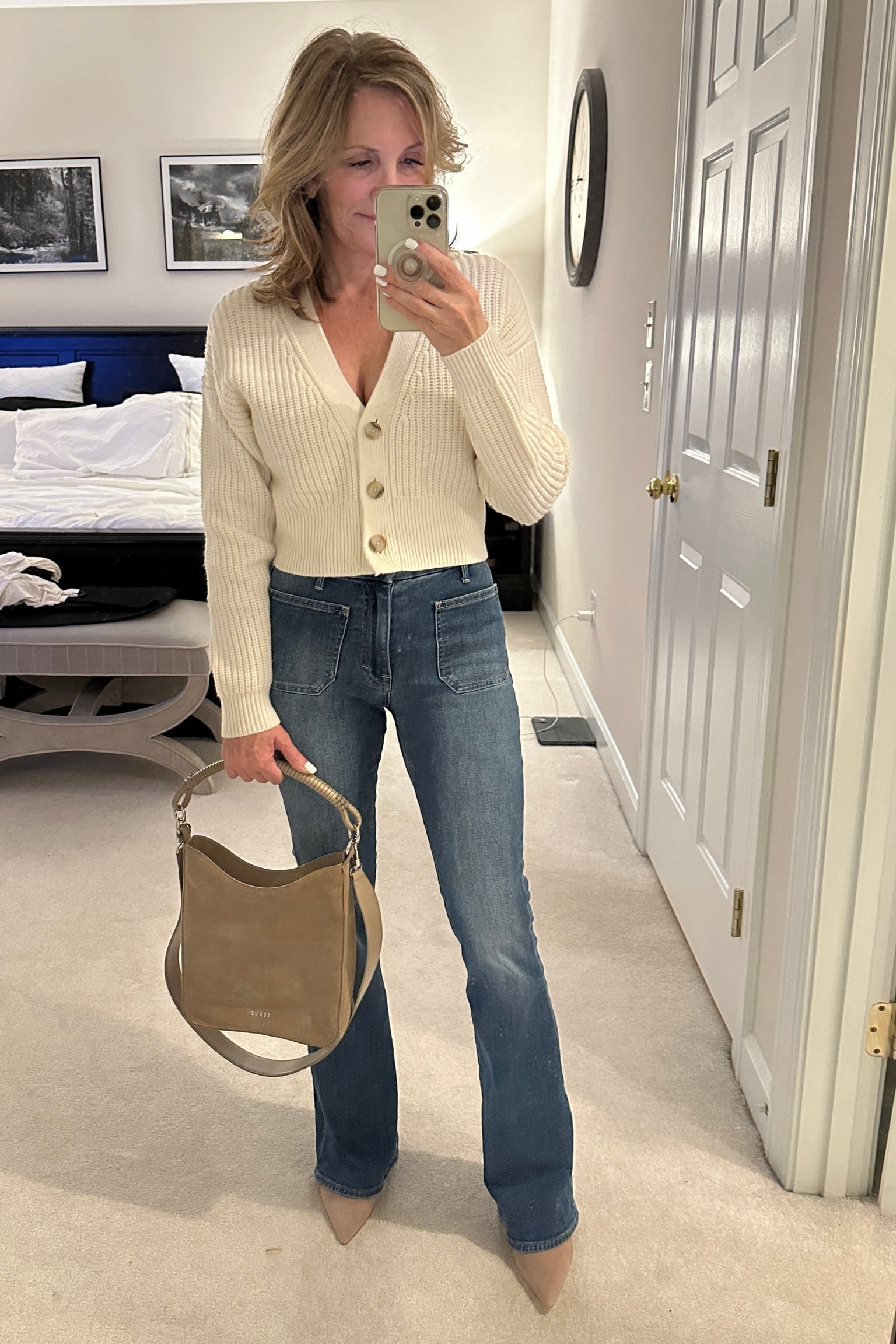 Cozy V neck cardigan made with 100% merino wool. On sale!

#LTKSaleAlert #LTKOver40