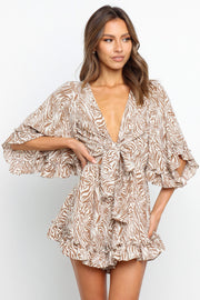 Iola Romper - Brown | Petal & Pup (US)
