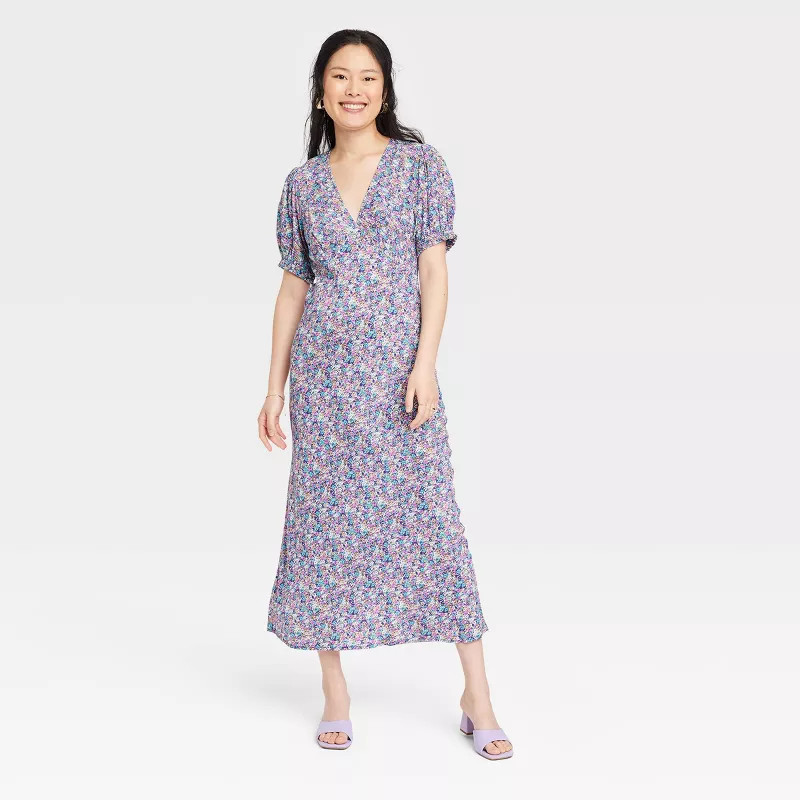 Women's Puff Short Sleeve Dress - A New Day™ | Target