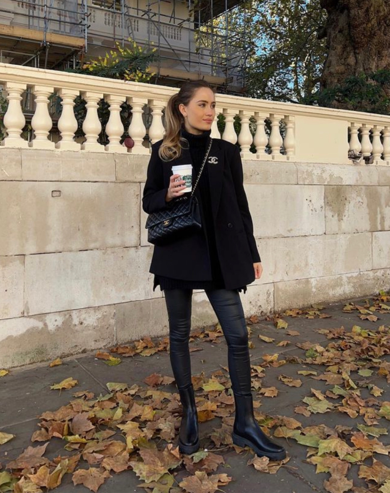 Black High Waisted Coated Skinny … curated on LTK