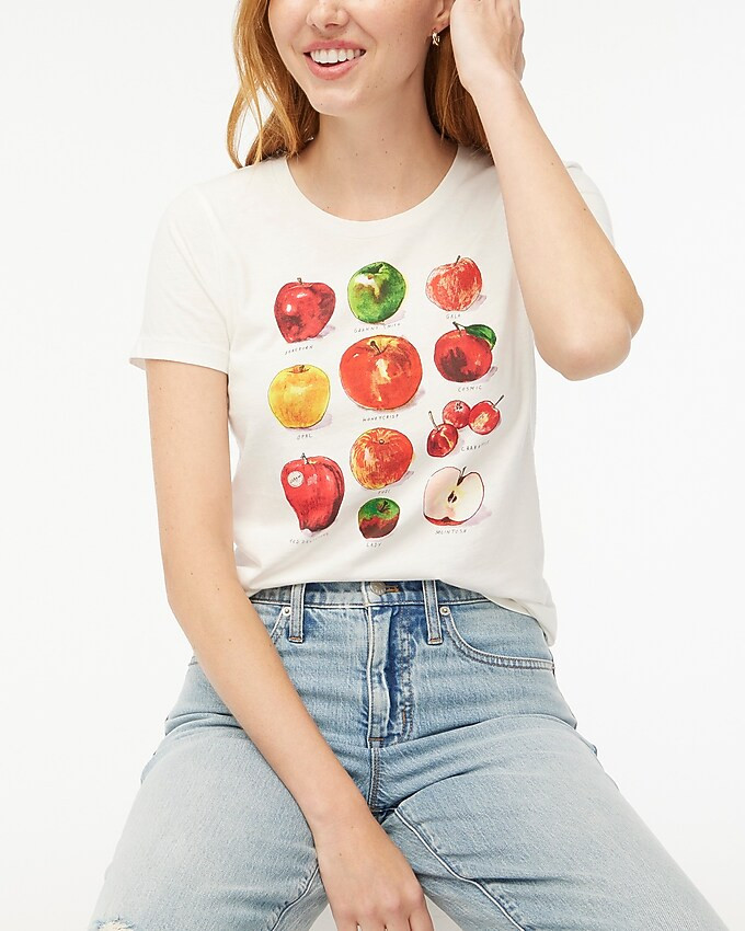 Apple grid graphic tee | J.Crew Factory