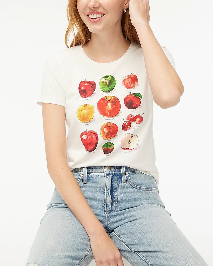 Apple grid graphic tee | J.Crew Factory