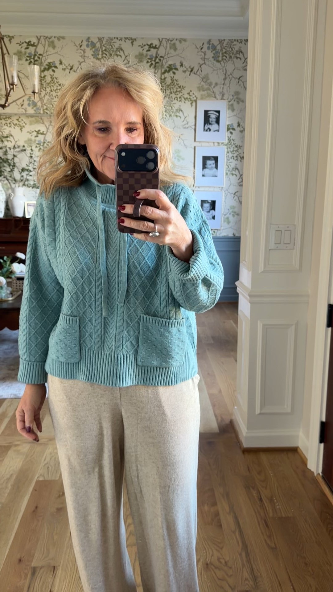 @loft lou&grey! 
Wearing size medium sweater and medium petite in pants 
@rothys clogs size down 

#LTKPetite #LTKootd #LTKOver40