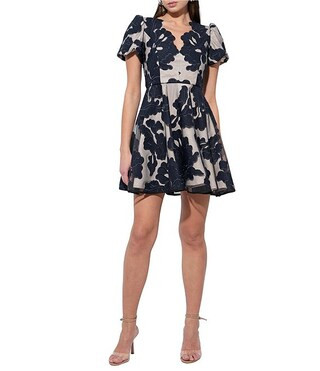 Agnes Puff Short Sleeve Mini Dress | Dillard's
