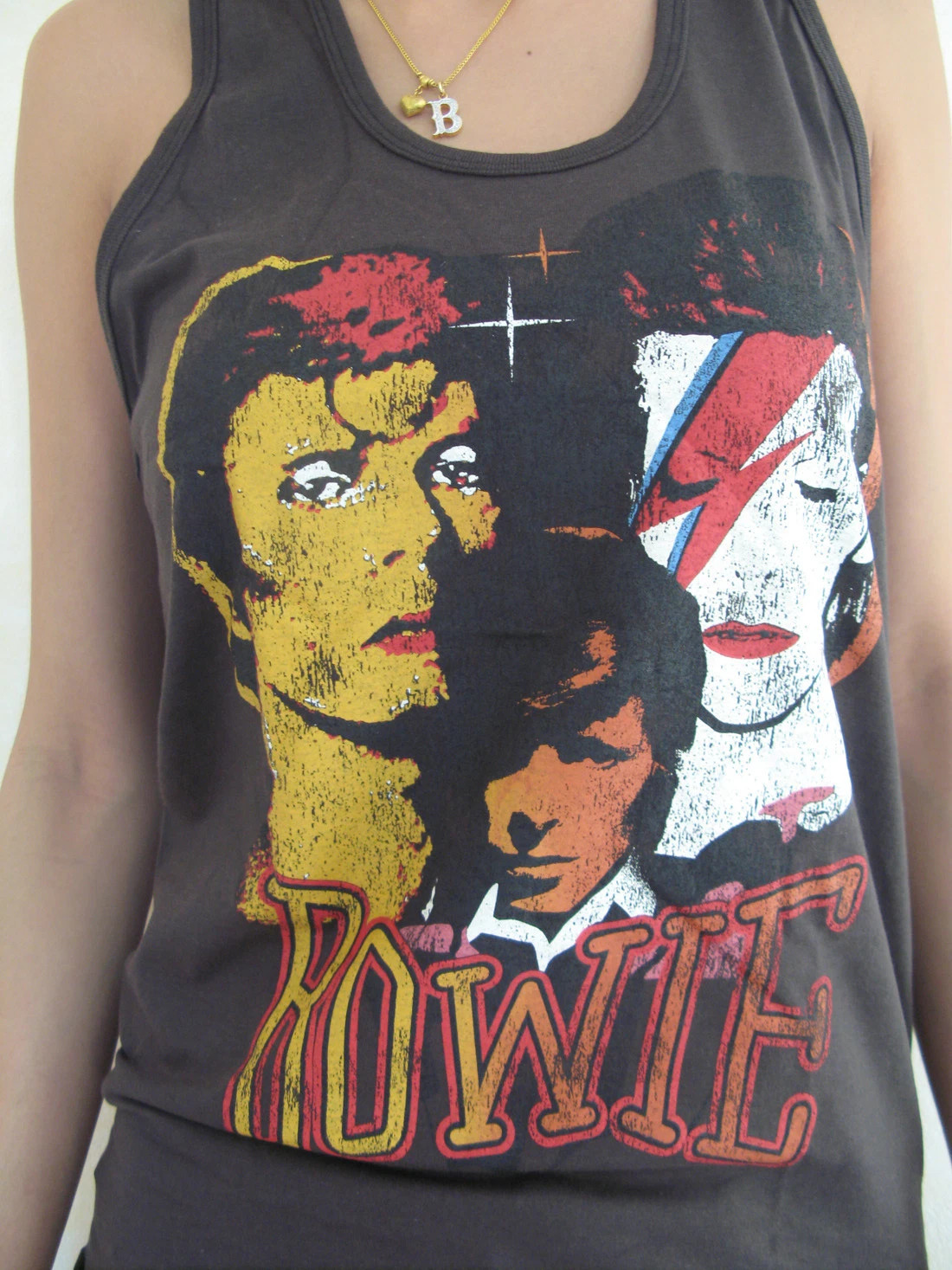 DAVID BOWIE Changing Image Rock Women's T-Shirt Tank Top Vest Graphic Tee S,M,L  | eBay | eBay US