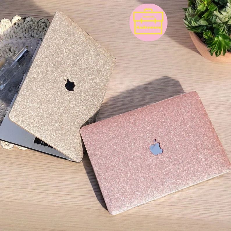 Glitter MacBook Case, Initial Sparkle Laptop Cover, Bling Stylish MacBook Case, MacBook Pro 13 M1... | Etsy (US)
