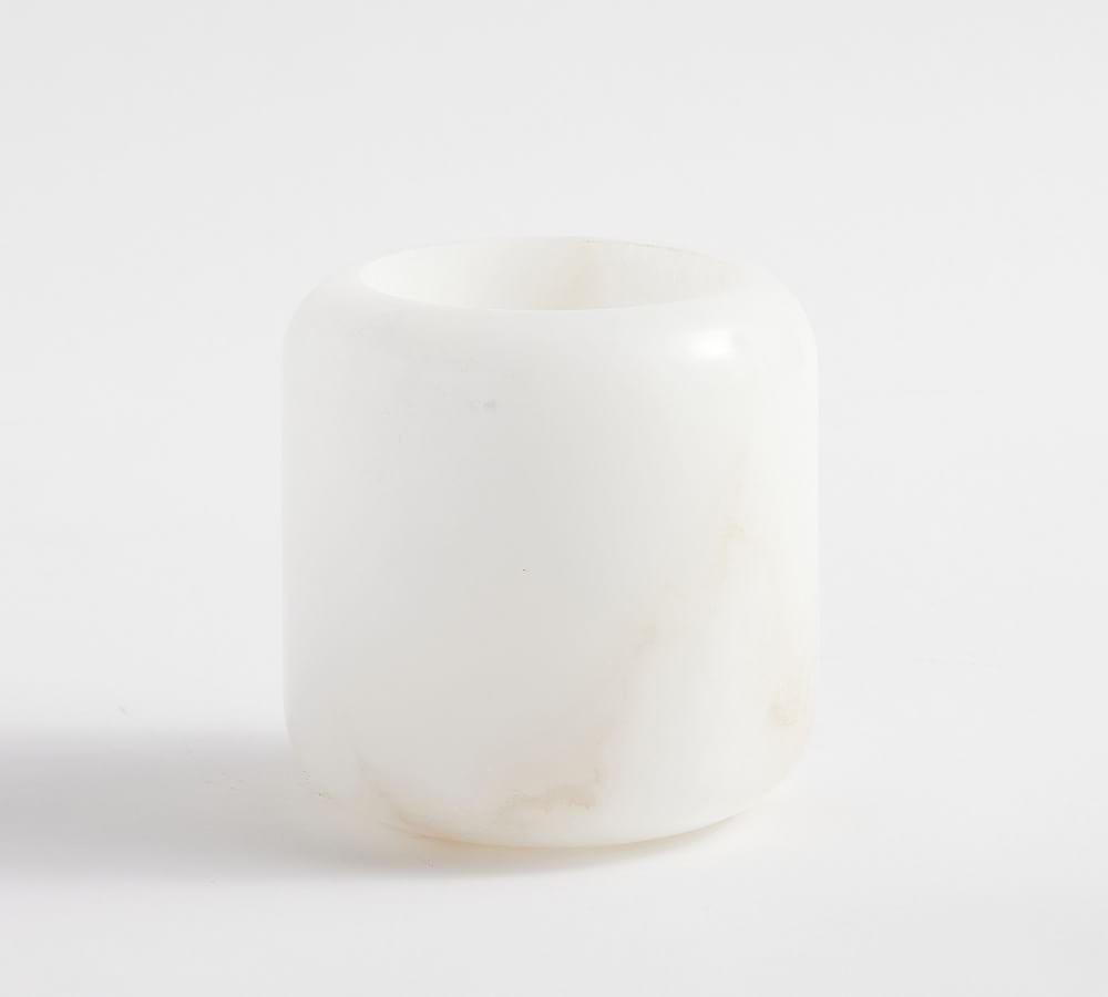 Nova Alabaster Votive Candleholder | Pottery Barn (US)