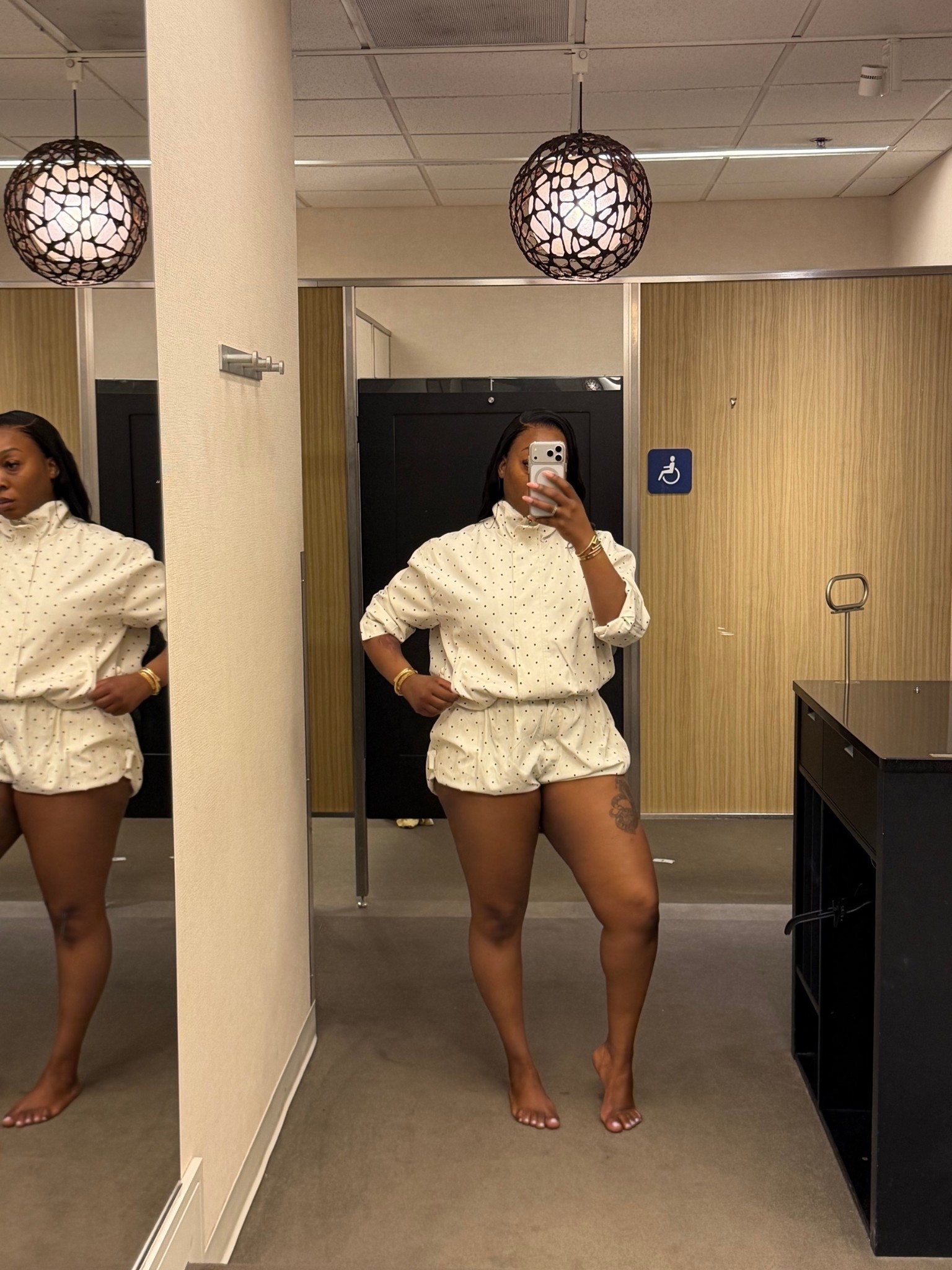 Polka dots is in 

Jacket medium 
Shorts xl 


#LTKootd #LTKU #LTKgrwm