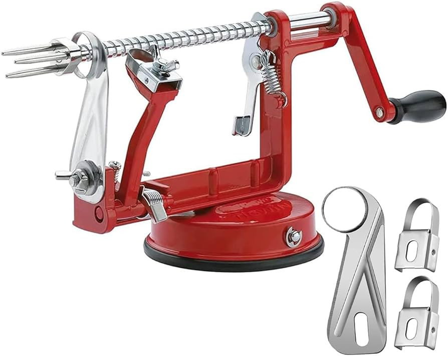 Apple Peeler Corer, Long lasting Chrome Cast Magnesium Alloy Apple Peeler Slicer Corer with Stain... | Amazon (US)