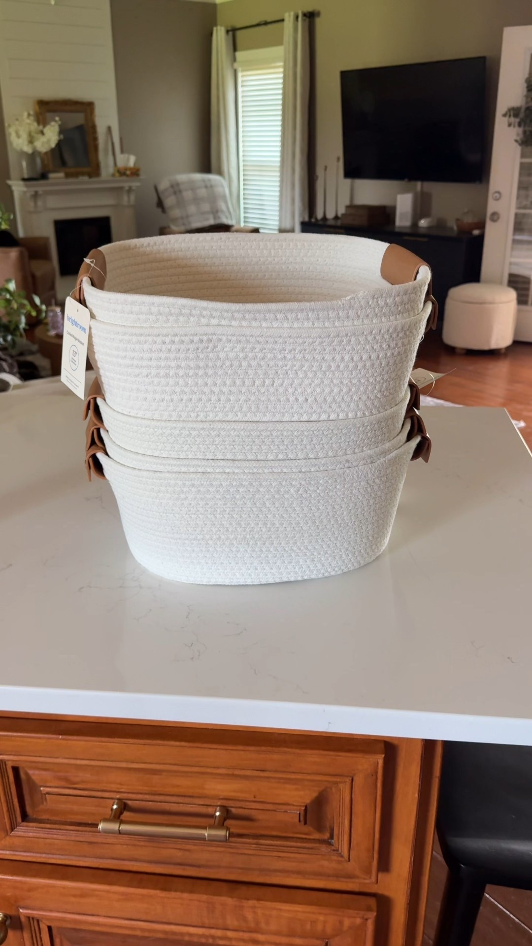 The cutest storage baskets by Brightroom at Target! Only $12. I was able to fit 5 across the shelf in my camper. 

#LTKFindsUnder50 #LTKHome #LTKTravel