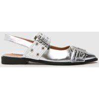 Steve Madden Grand Ave Buckle in Silver, Size: 6 (EU 39) | Schuh