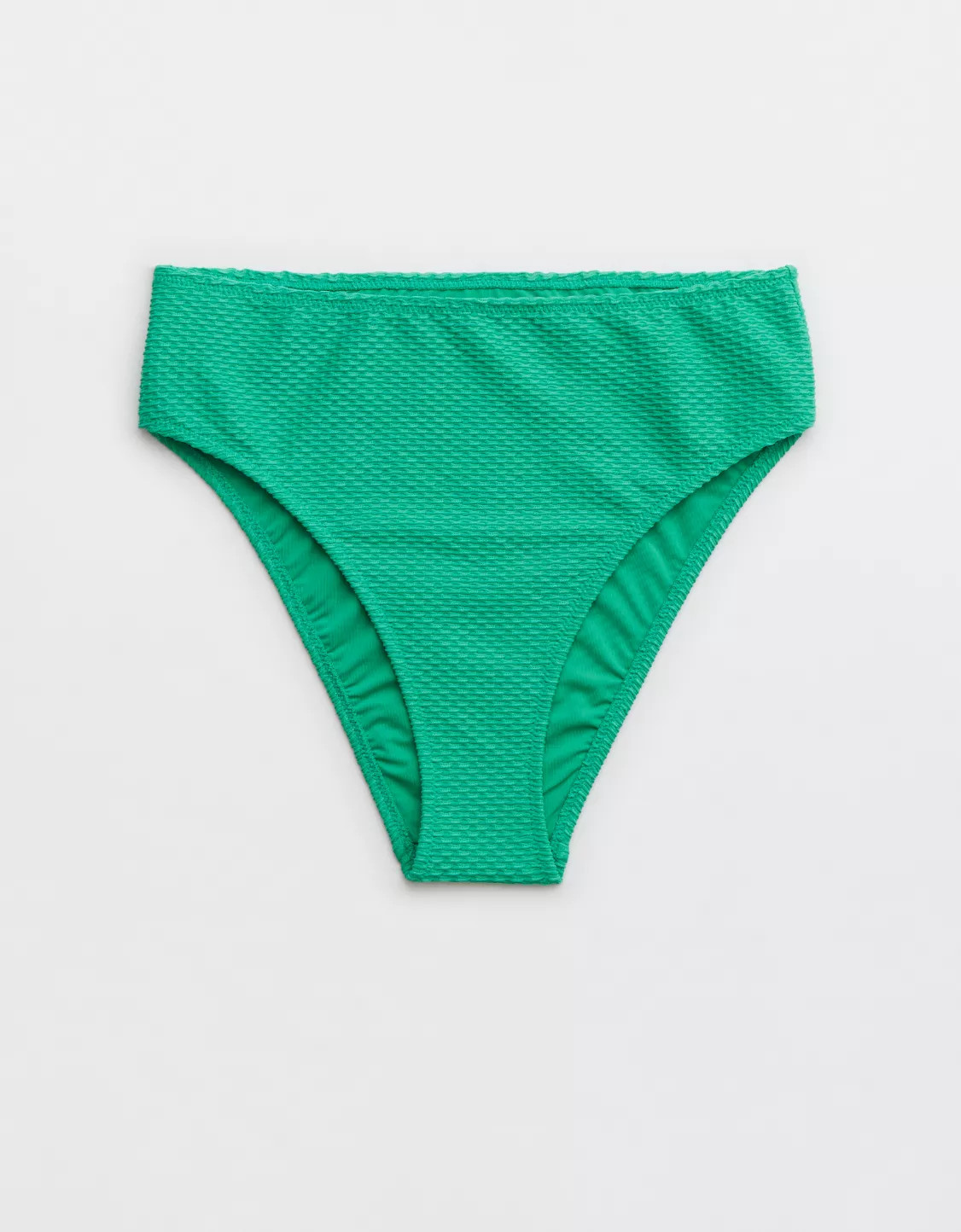 Aerie Jacquard High Cut Cheeky Bikini Bottom | American Eagle Outfitters (US & CA)
