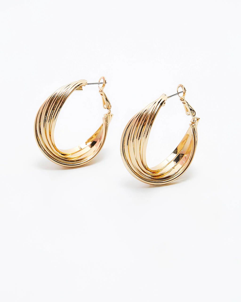 Goldie Twisted Hoop Earrings | VICI Collection