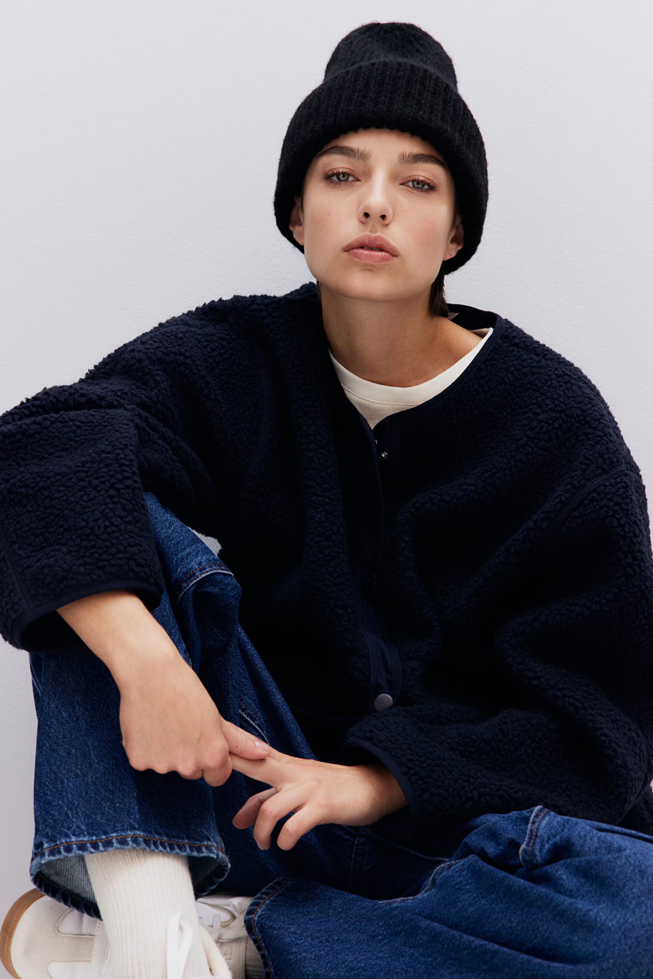 Beanie in Rippstrick - Schwarz - Ladies | H&M AT | H&M (DE, AT, CH, NL, FI)