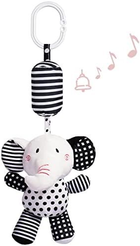 Feneya Baby Hanging Rattle Toys, 1pc Soft Cartoon Animals Plush Toys with Sound, Hanging Toys of Inf | Amazon (US)