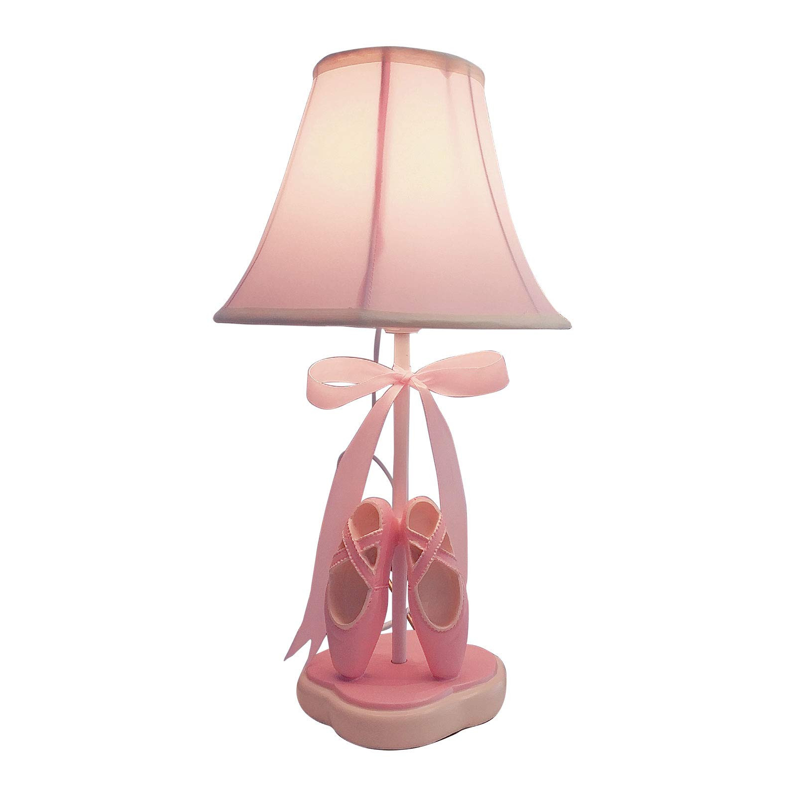 Bedside Lamp by Cozylight, Pink Dancing Shoes Design, 14inch Tall Table Lamp with Fabric Stitch S... | Amazon (US)